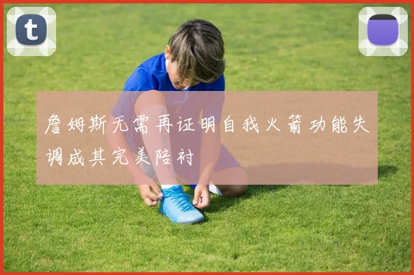 詹姆斯无需再证明自我火箭功能失调成其完美陪衬